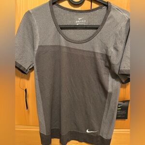 Nike Dri-FIT Two-Tone Gray Short Sleeve Performance Tee